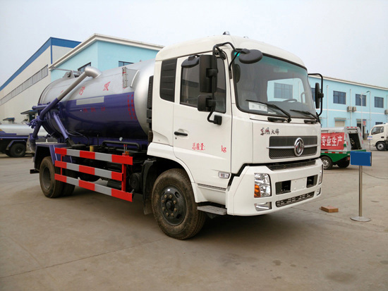 国五东风天锦8-10方吸污车