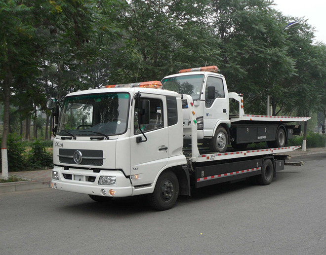 国五东风天锦一拖二清障车