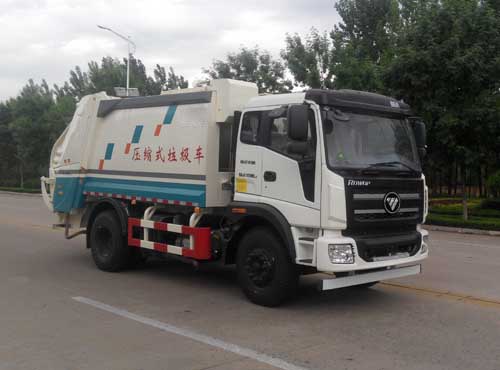 国五福田瑞沃压缩式垃圾车(天燃气)