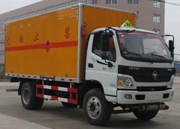 国五福田欧马可易燃气体厢式运输车