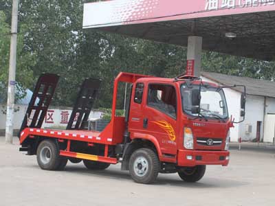 国五重汽王牌平板运输车