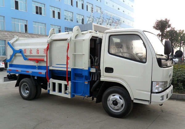 东风5方侧装挂桶式垃圾车(国五)